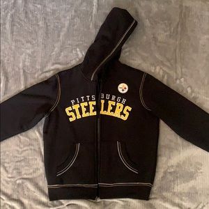 Pittsburgh Steelers Sherpa lined zip up hoodie